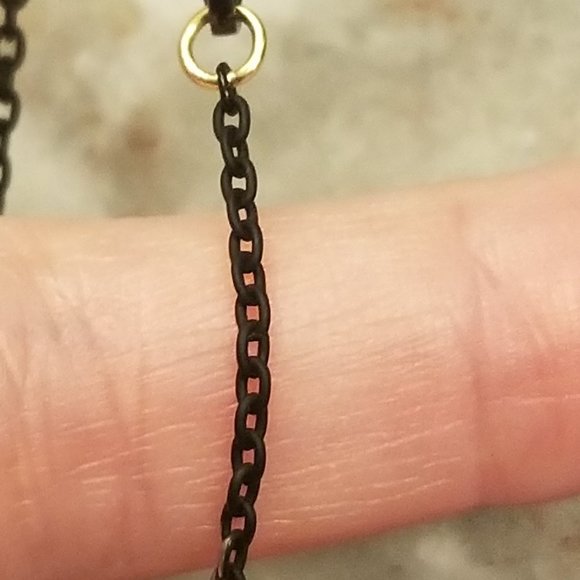 MONICA RICH KOSANN CHANGEABLE DESIGN YOUR OWN 18" 18K GOLD STEEL NECKLACE CHAIN - Picture 4 of 15